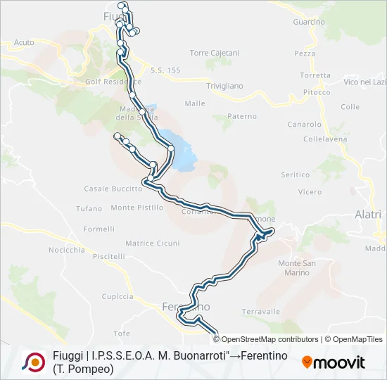 COTRAL Bus Line Map