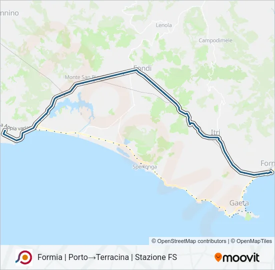COTRAL Bus Line Map