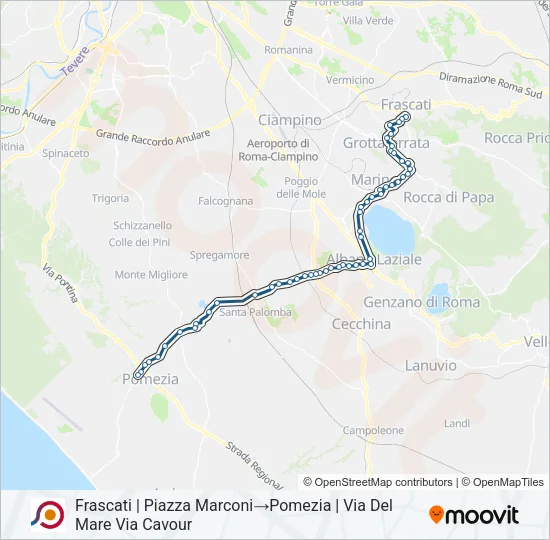 COTRAL Bus Line Map