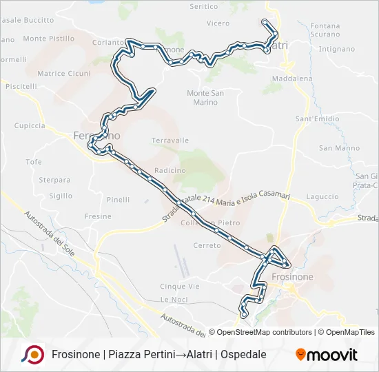 COTRAL Bus Line Map