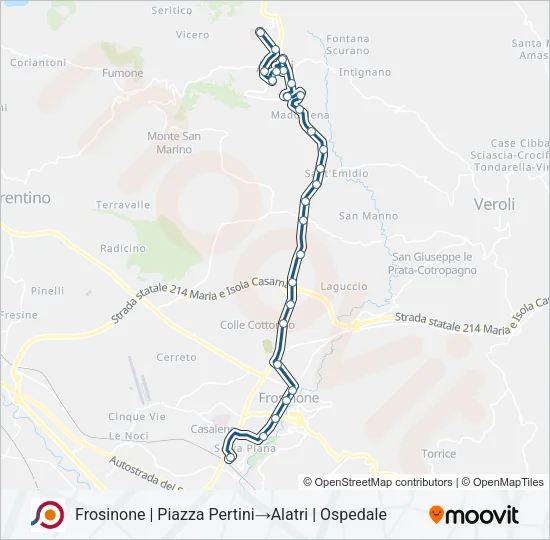 COTRAL Bus Line Map
