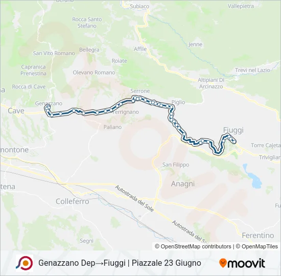 COTRAL Bus Line Map