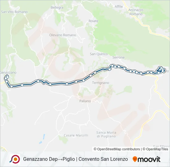 COTRAL Bus Line Map