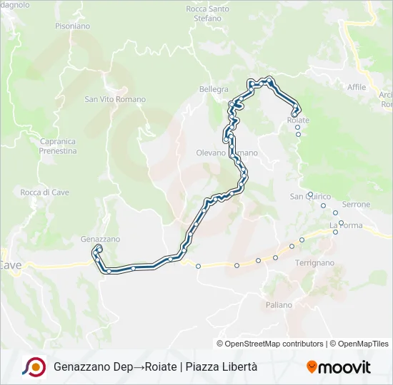 COTRAL Bus Line Map