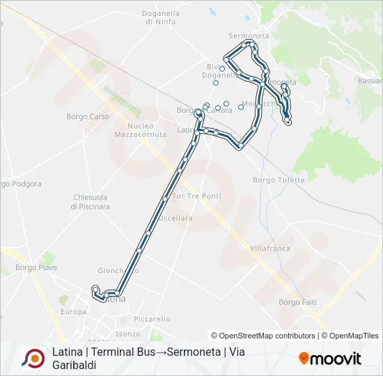 COTRAL Bus Line Map