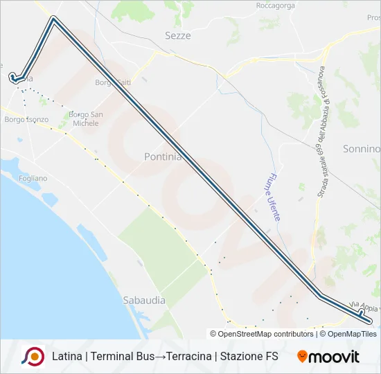 COTRAL Bus Line Map