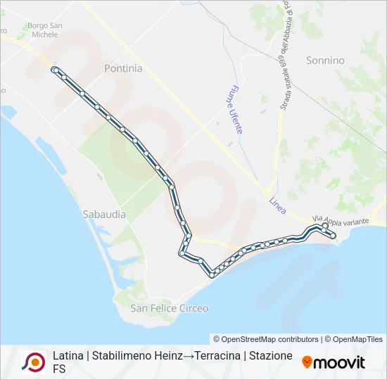 COTRAL Bus Line Map