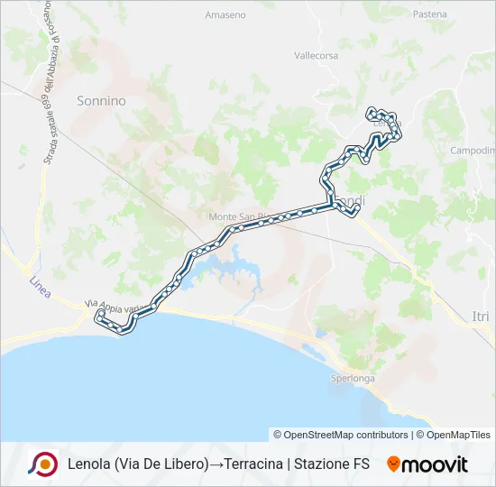 COTRAL Bus Line Map