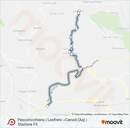 COTRAL Bus Line Map