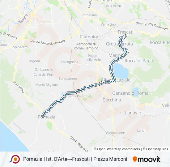 COTRAL Bus Line Map
