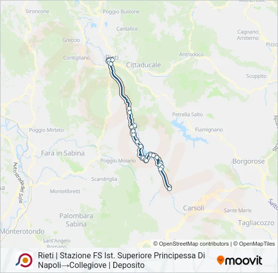 COTRAL Bus Line Map