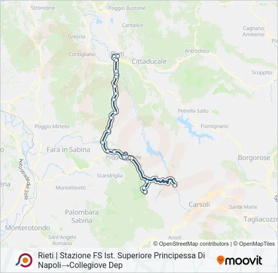 COTRAL Bus Line Map
