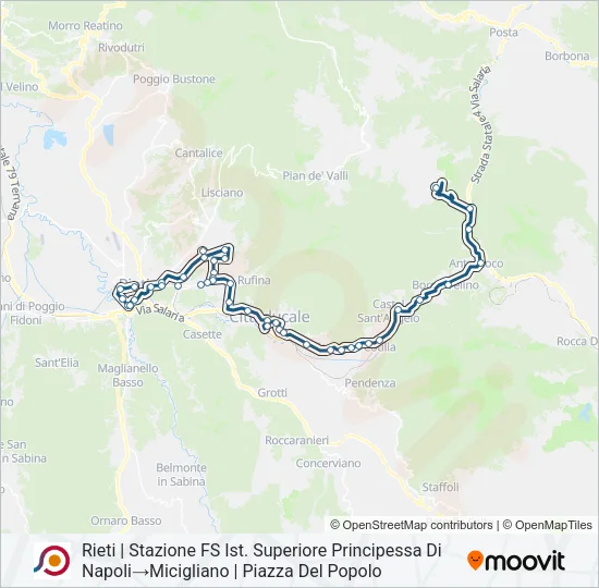 COTRAL Bus Line Map