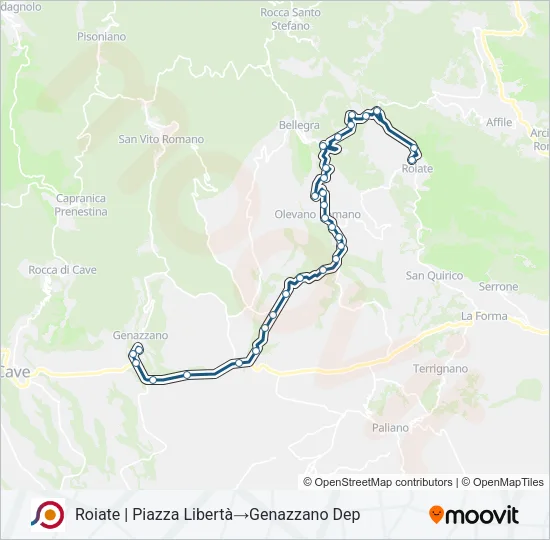 COTRAL Bus Line Map