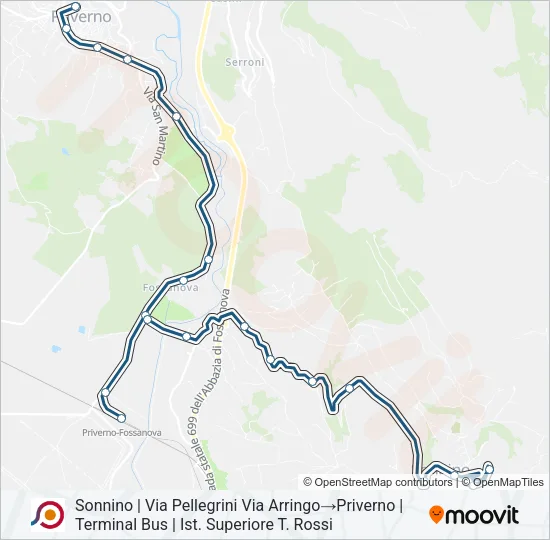 COTRAL Bus Line Map