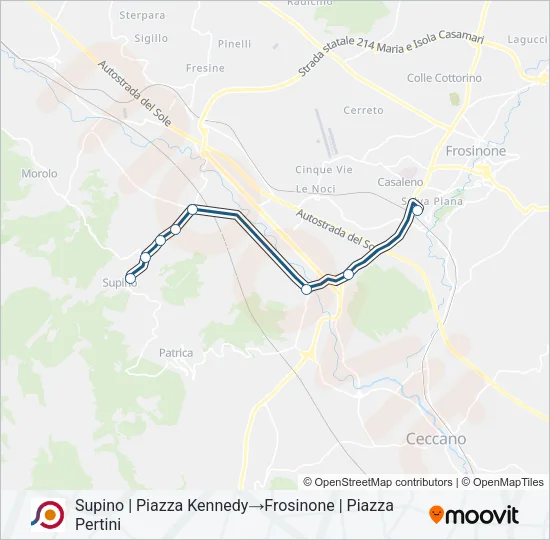 COTRAL Bus Line Map