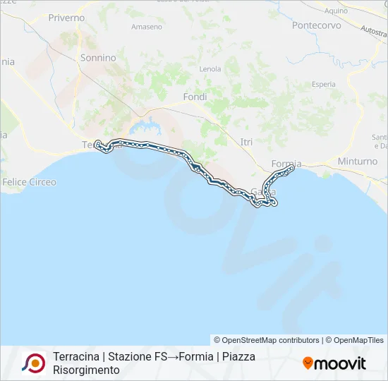 COTRAL Bus Line Map