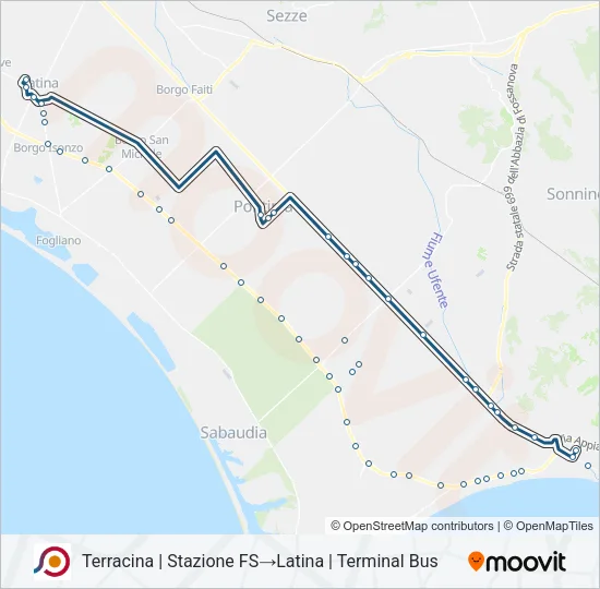 COTRAL Bus Line Map