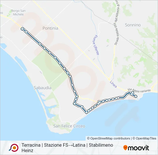 COTRAL Bus Line Map