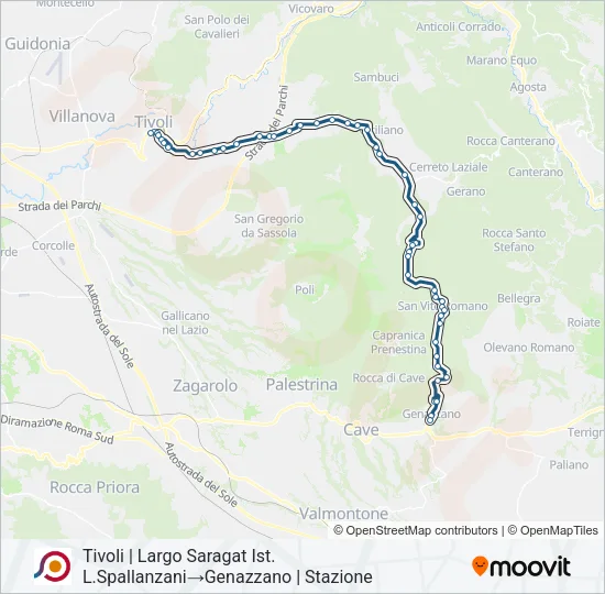 COTRAL Bus Line Map