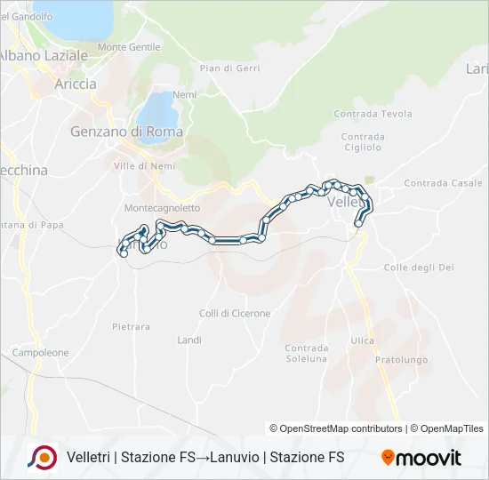 COTRAL Bus Line Map