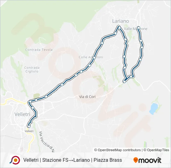 COTRAL Bus Line Map