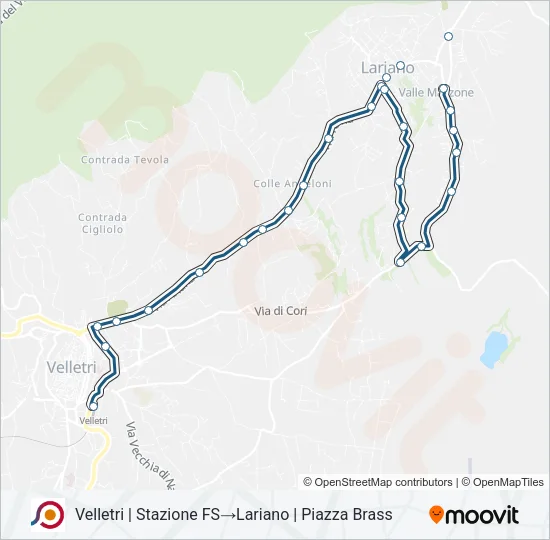 COTRAL Bus Line Map