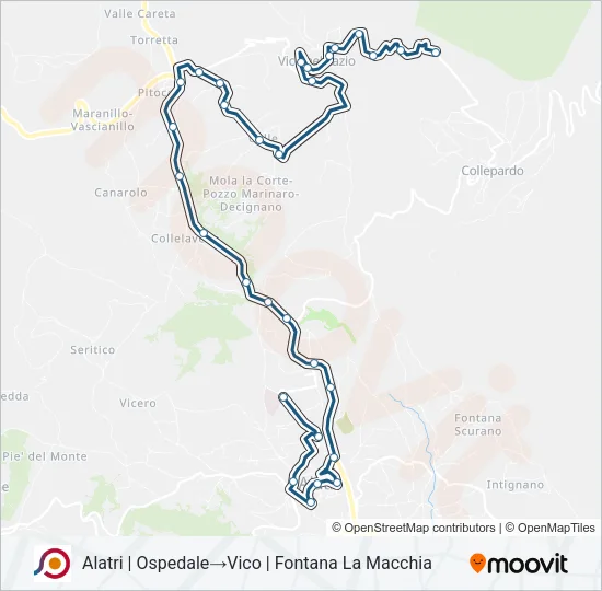 COTRAL Bus Line Map