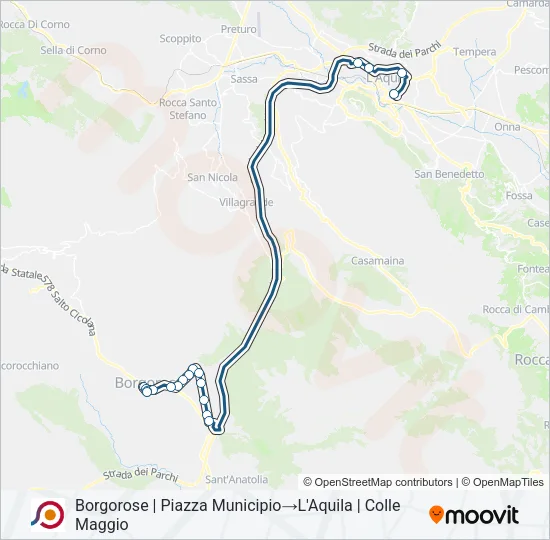 COTRAL Bus Line Map