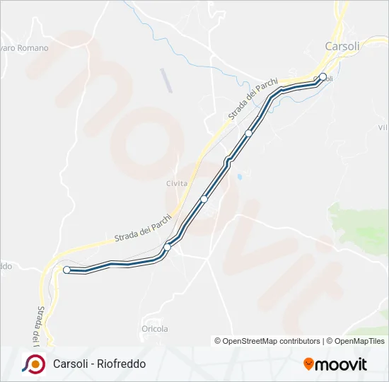 COTRAL Bus Line Map