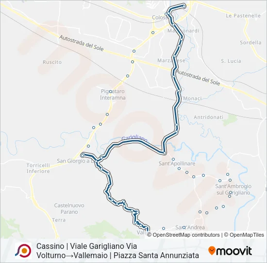 COTRAL Bus Line Map