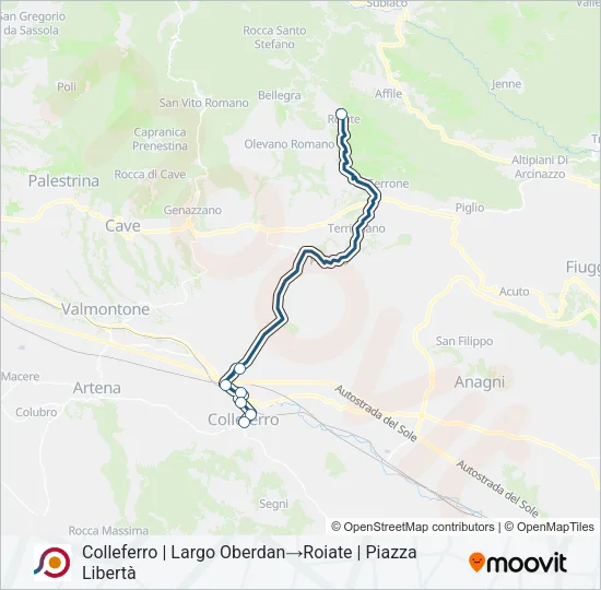 COTRAL Bus Line Map