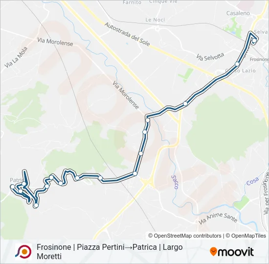 COTRAL Bus Line Map