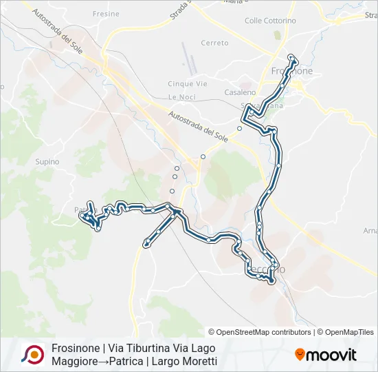 COTRAL Bus Line Map