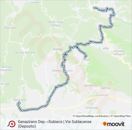 COTRAL Bus Line Map