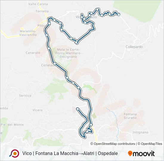 COTRAL Bus Line Map