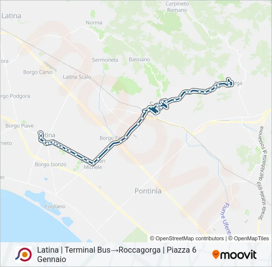 COTRAL Bus Line Map