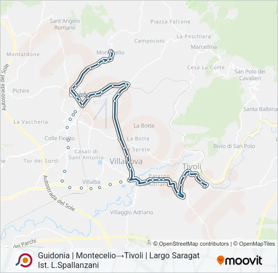 COTRAL Bus Line Map
