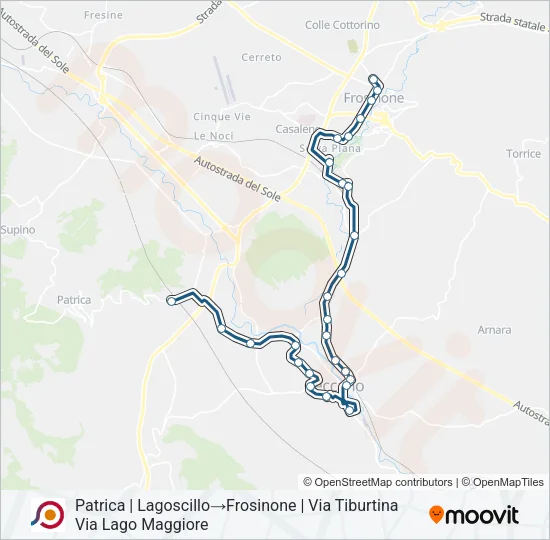 COTRAL Bus Line Map
