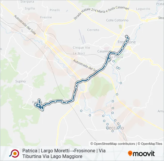 COTRAL Bus Line Map