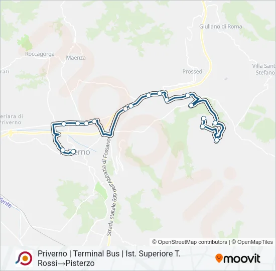 COTRAL Bus Line Map