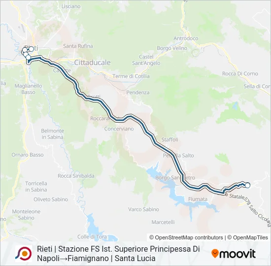 COTRAL Bus Line Map