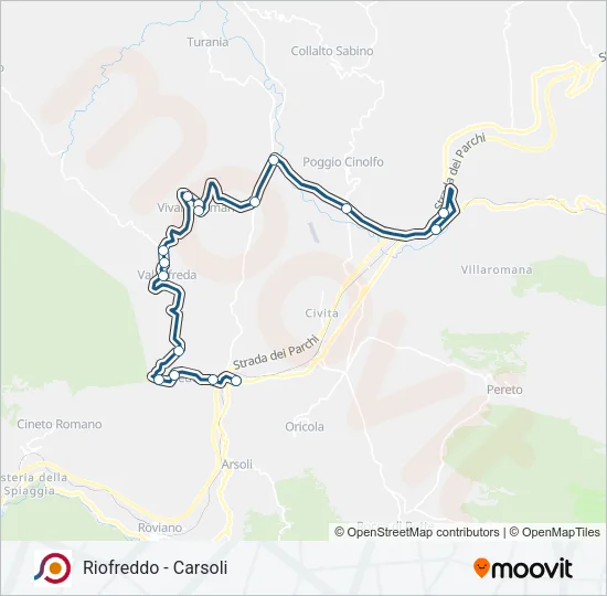 COTRAL Bus Line Map