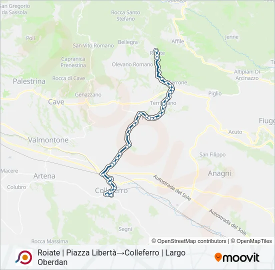 COTRAL Bus Line Map