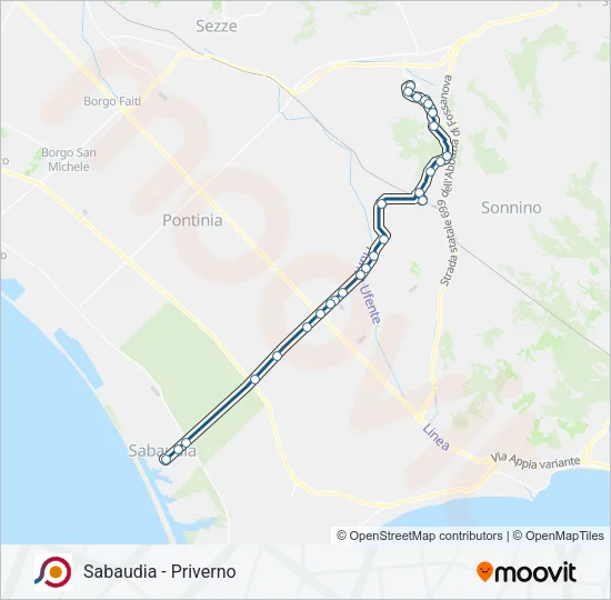 COTRAL Bus Line Map
