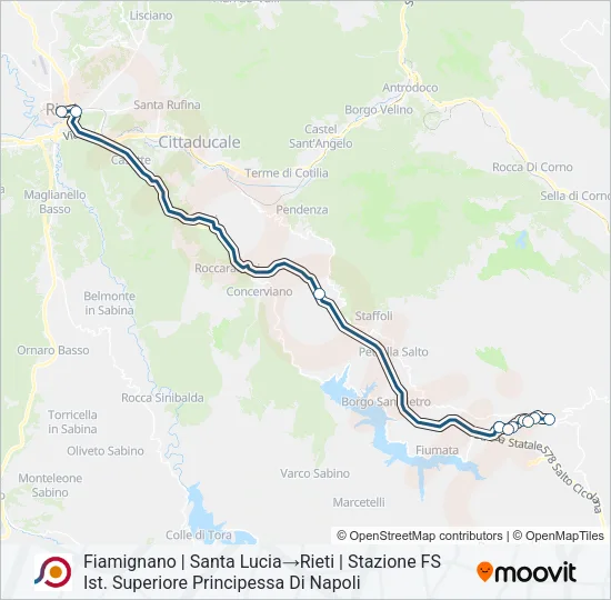 COTRAL Bus Line Map