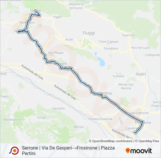 COTRAL Bus Line Map