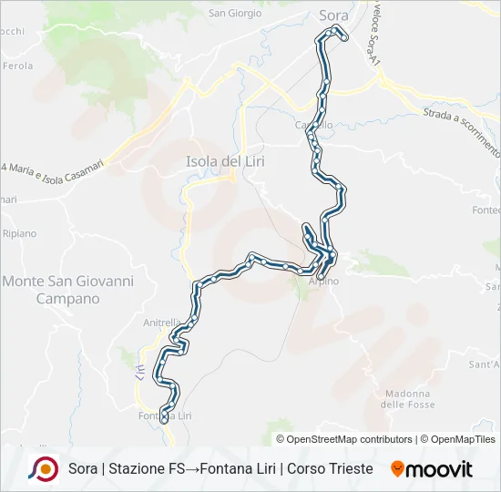 COTRAL Bus Line Map