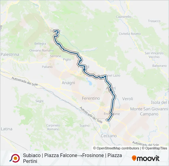 COTRAL Bus Line Map