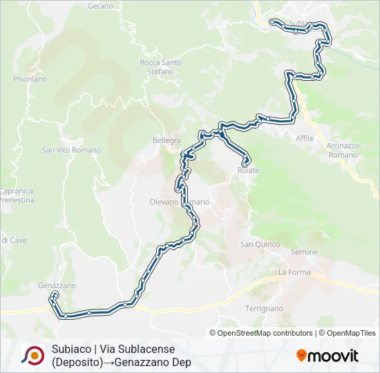 COTRAL Bus Line Map